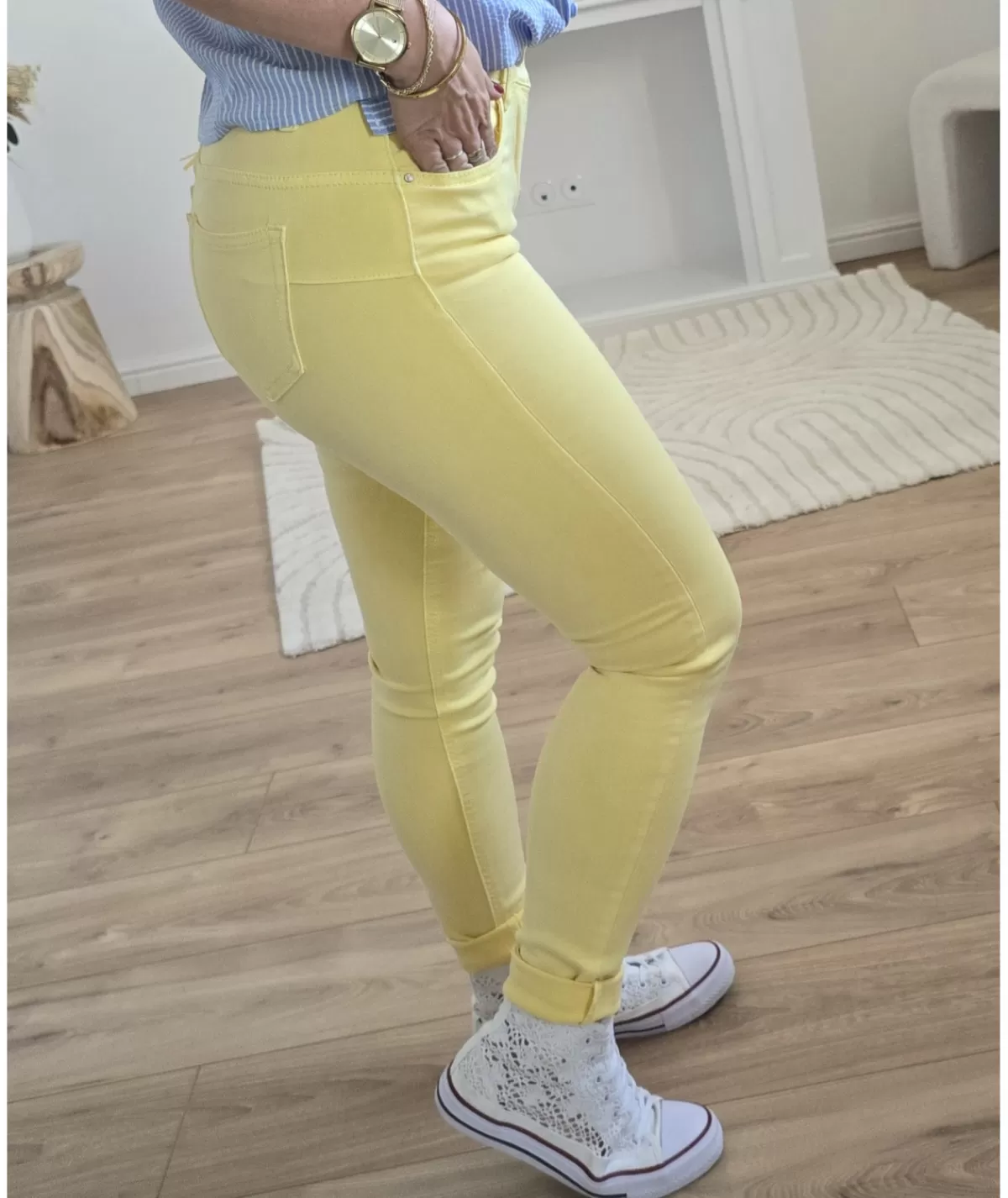 La boutique de Lilie Jeans / Pantalons>JEANS PALOMA II Jaune