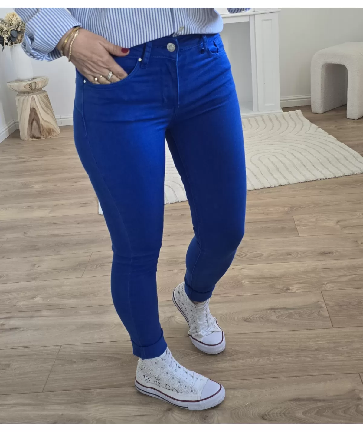 La boutique de Lilie Jeans / Pantalons>JEANS PALOMA II Bleuelectrique