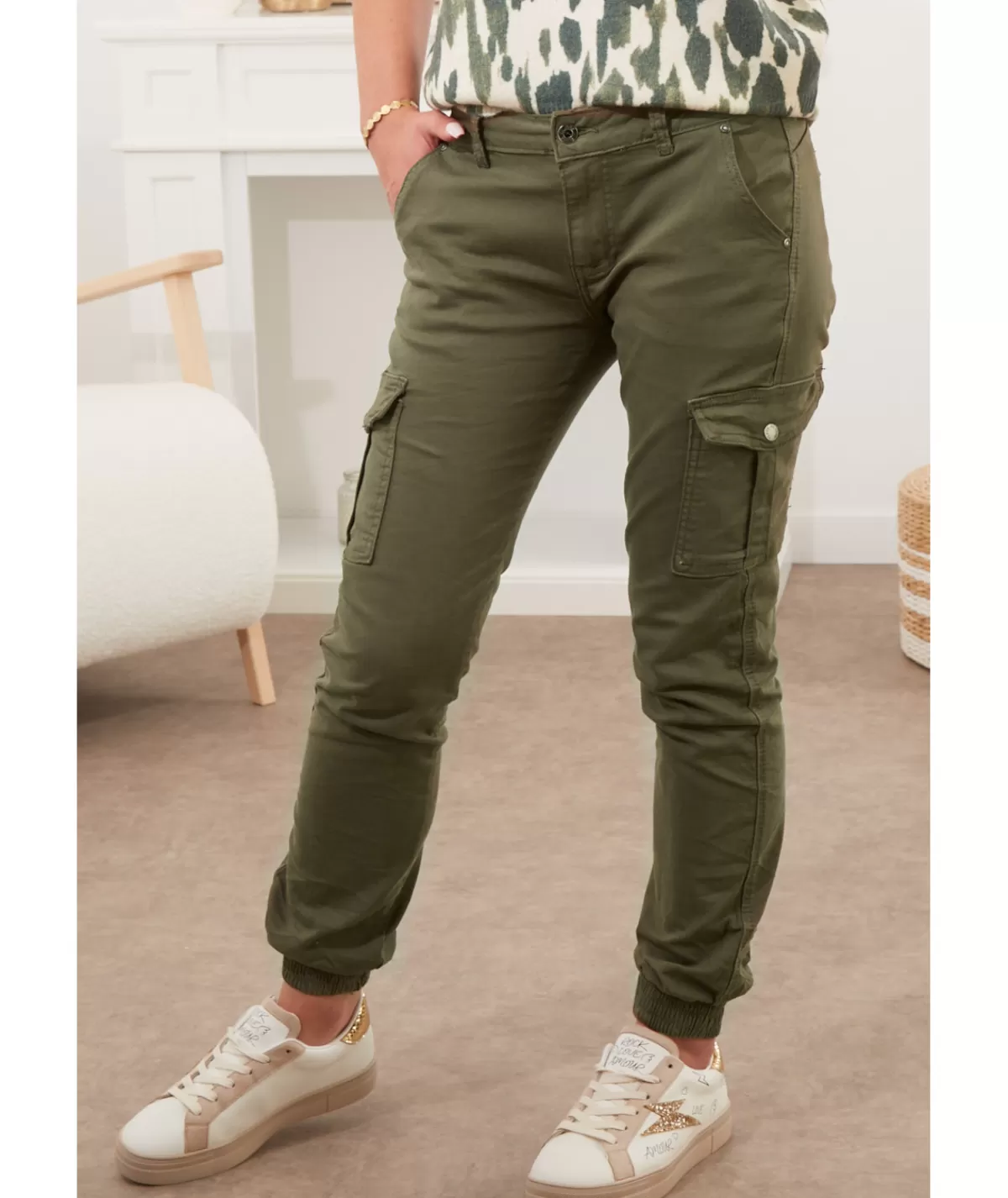La boutique de Lilie Jeans / Pantalons>JEANS QUETTY Kaki