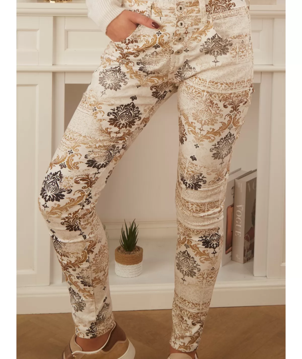 La boutique de Lilie Jeans / Pantalons>JEANS SARAH Marron