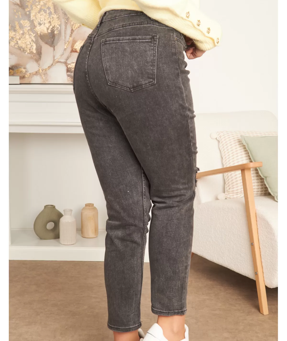 La boutique de Lilie Jeans / Pantalons>JEANS SOLENE Noir