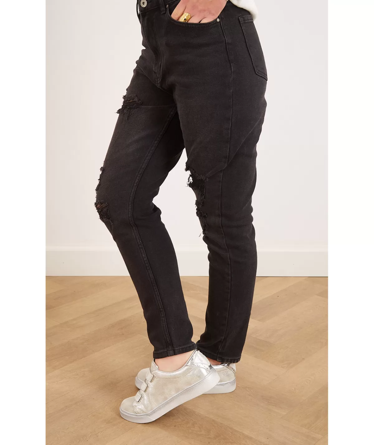 La boutique de Lilie Jeans / Pantalons>JEANS STACY Noir