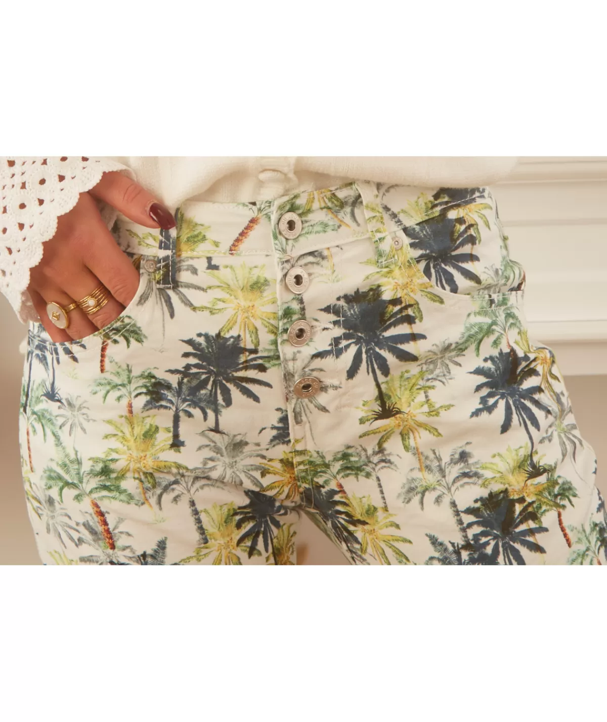 La boutique de Lilie Jeans / Pantalons>JEANS SYLVAINE Vert