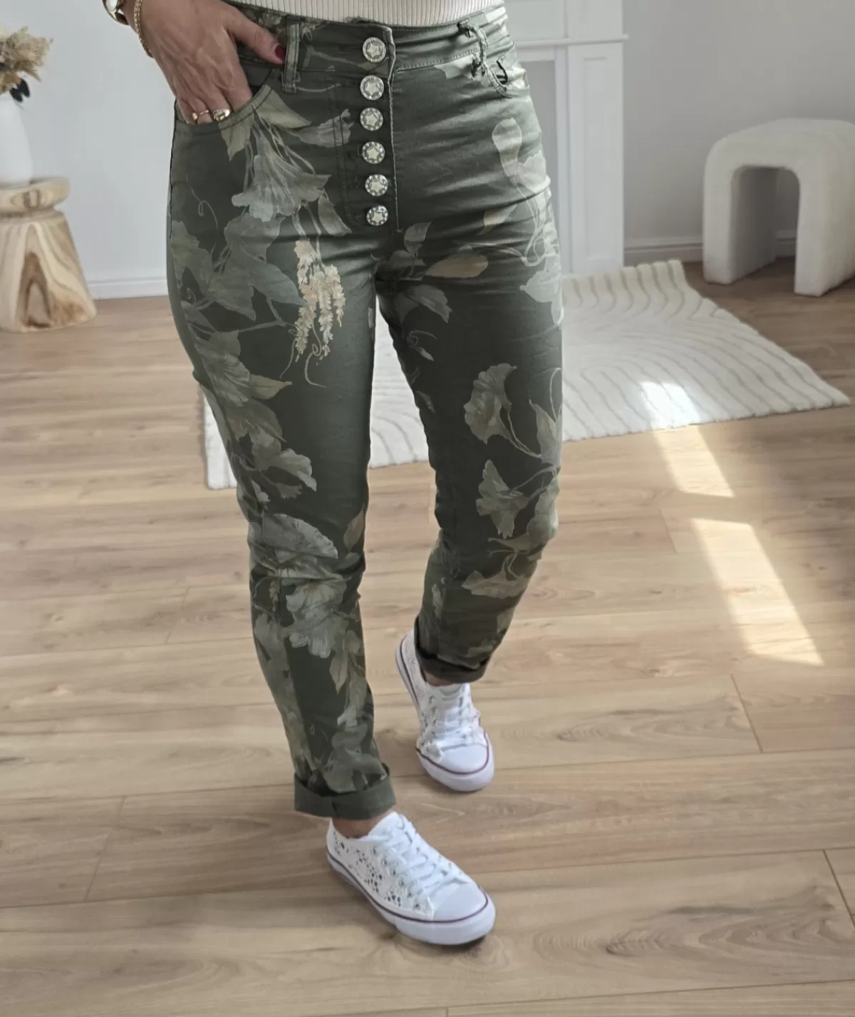 La boutique de Lilie Jeans / Pantalons>JEANS TATIANA Kaki