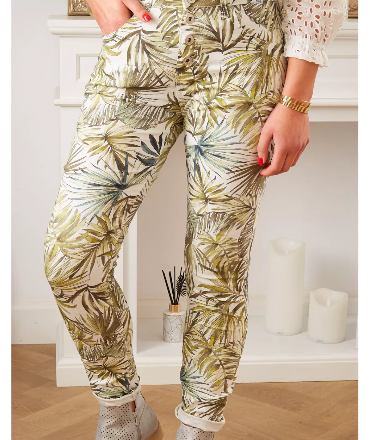 La boutique de Lilie Jeans / Pantalons>JEANS ULISSE Blanc