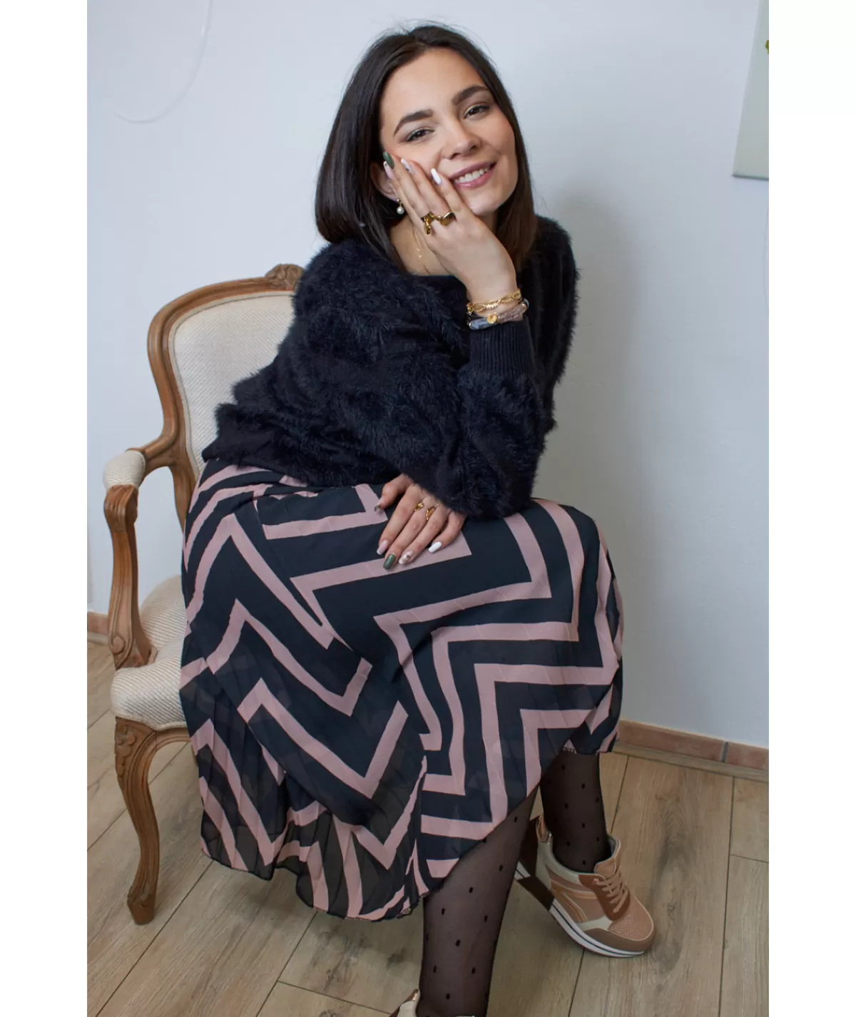 La boutique de Lilie Jupes / Shorts>JUPE ALEXANDRA Noir