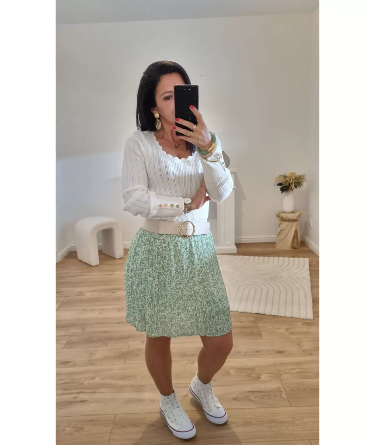 La boutique de Lilie Jupes / Shorts>JUPE ANGELIQUE Vert