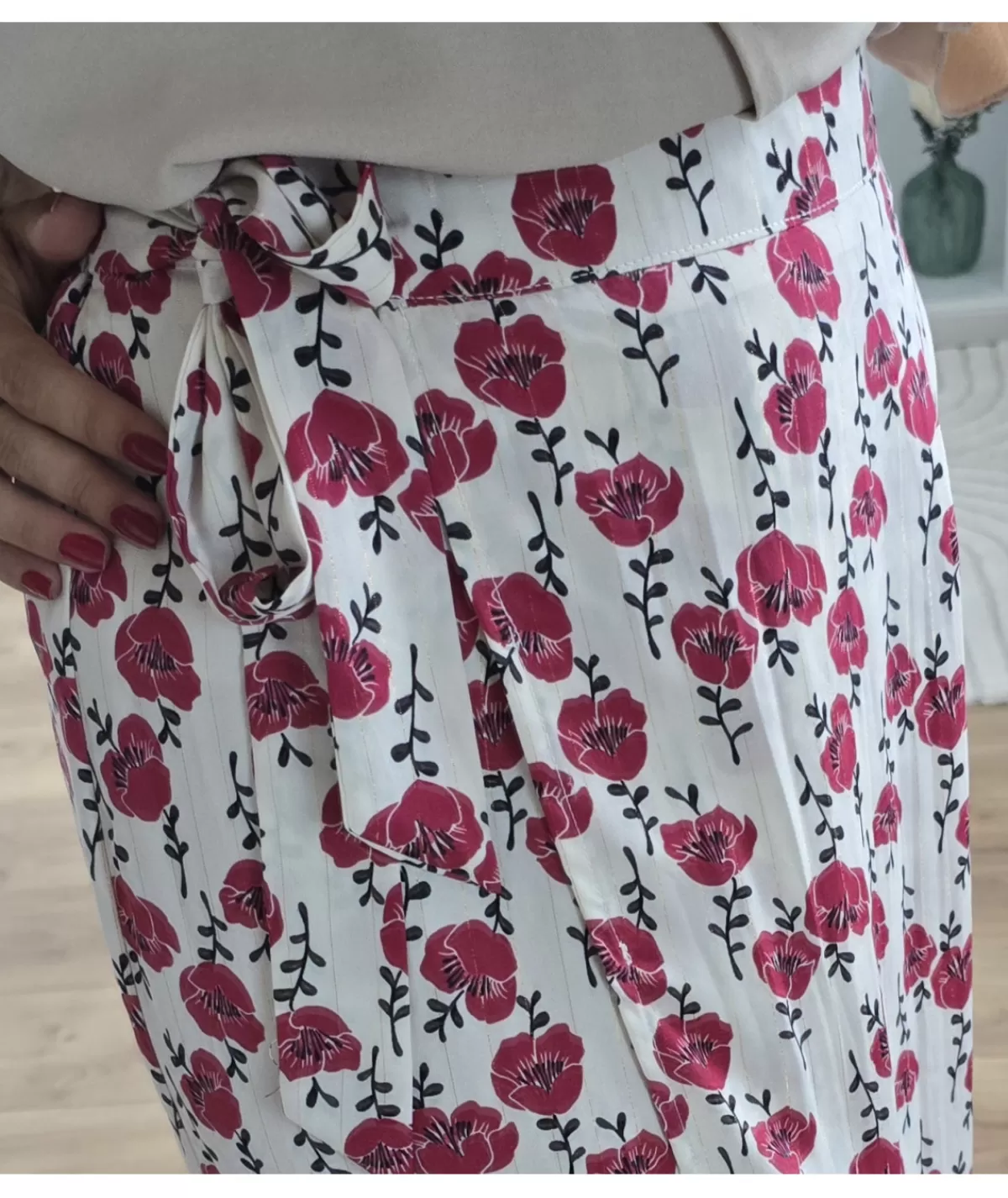 La boutique de Lilie Jupes / Shorts>JUPE CHARLOTTE Bordeaux