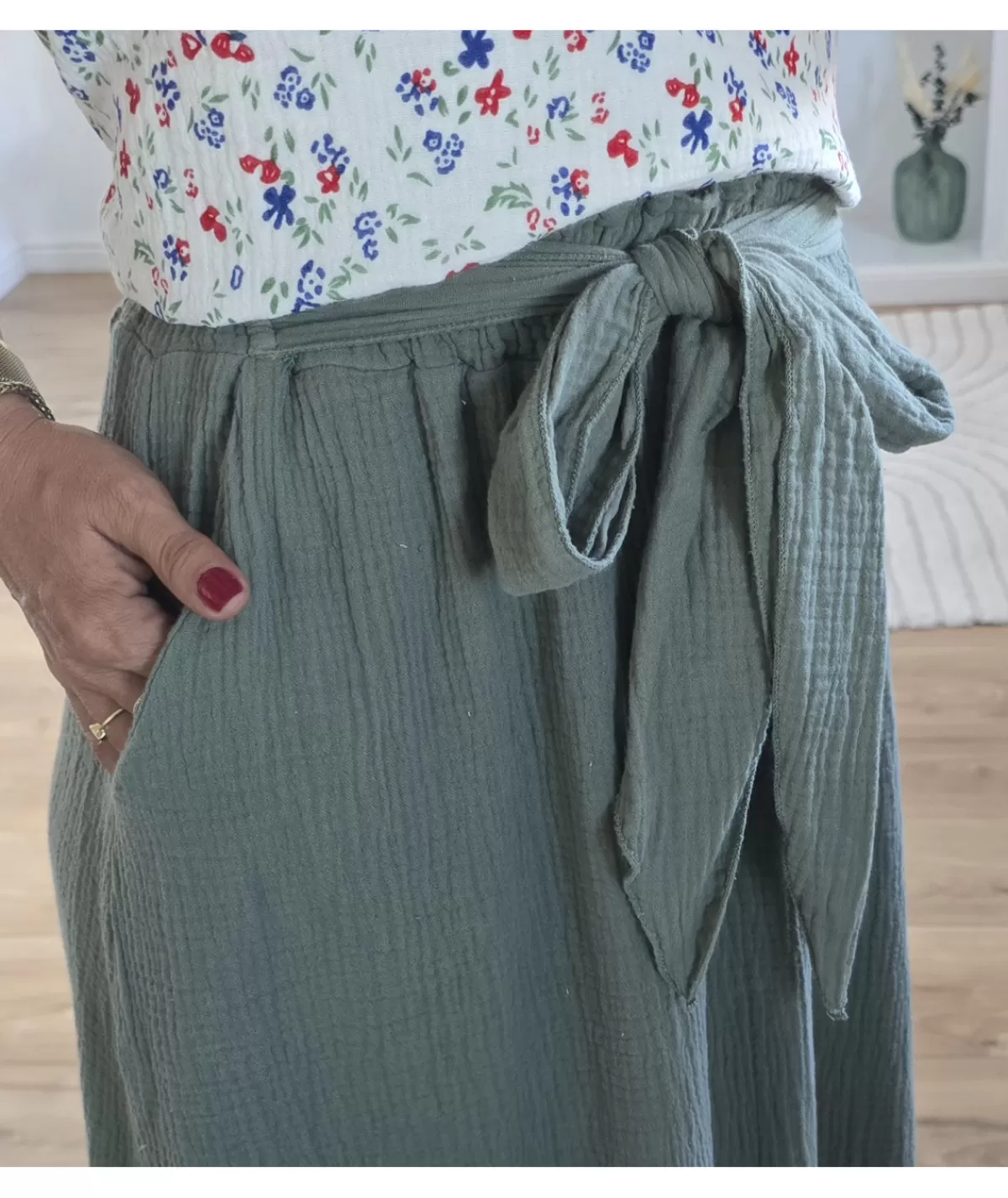 La boutique de Lilie Jupes / Shorts>JUPE CHIARA Kaki