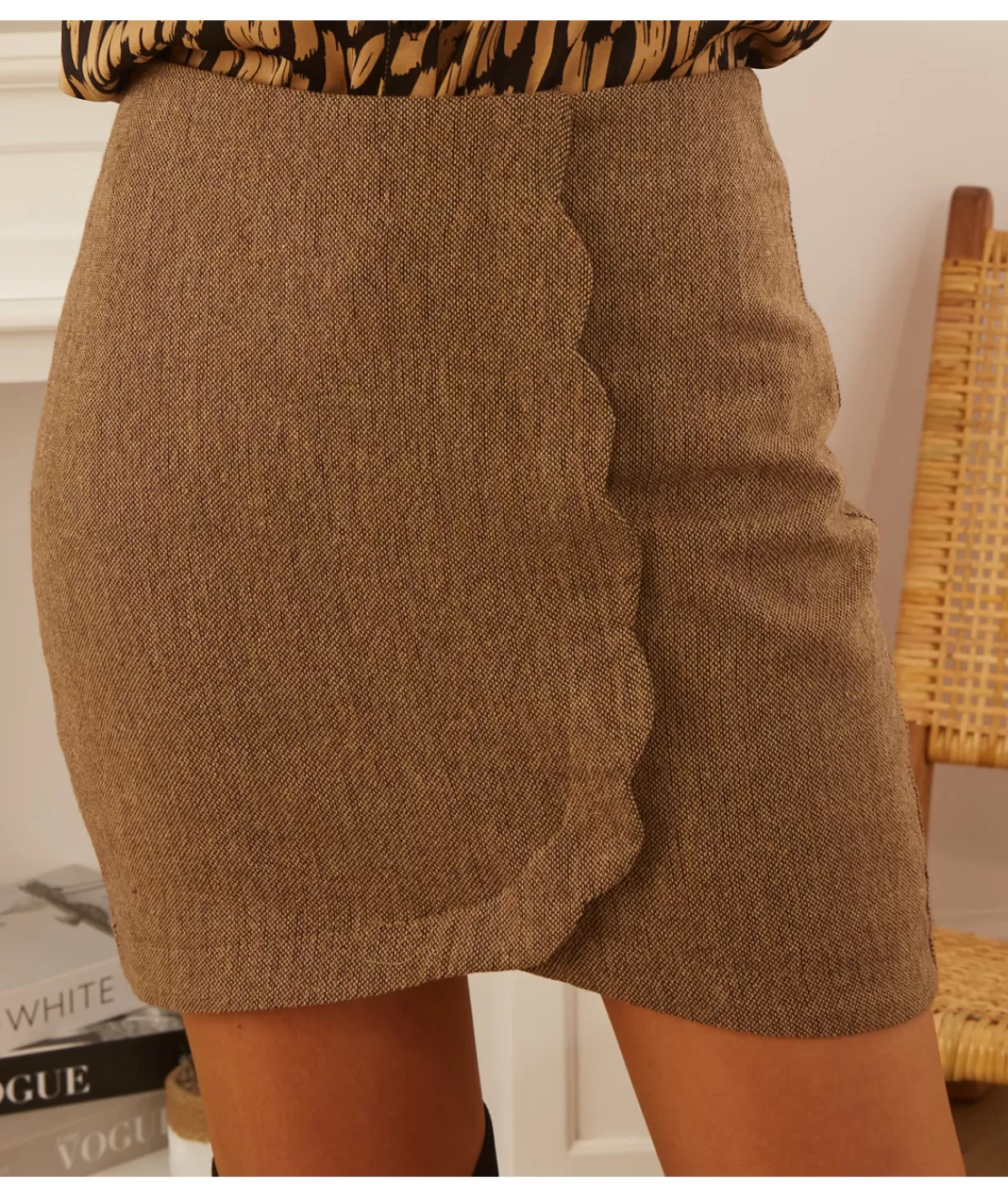 La boutique de Lilie Jupes / Shorts>JUPE DAPHNEE Taupe