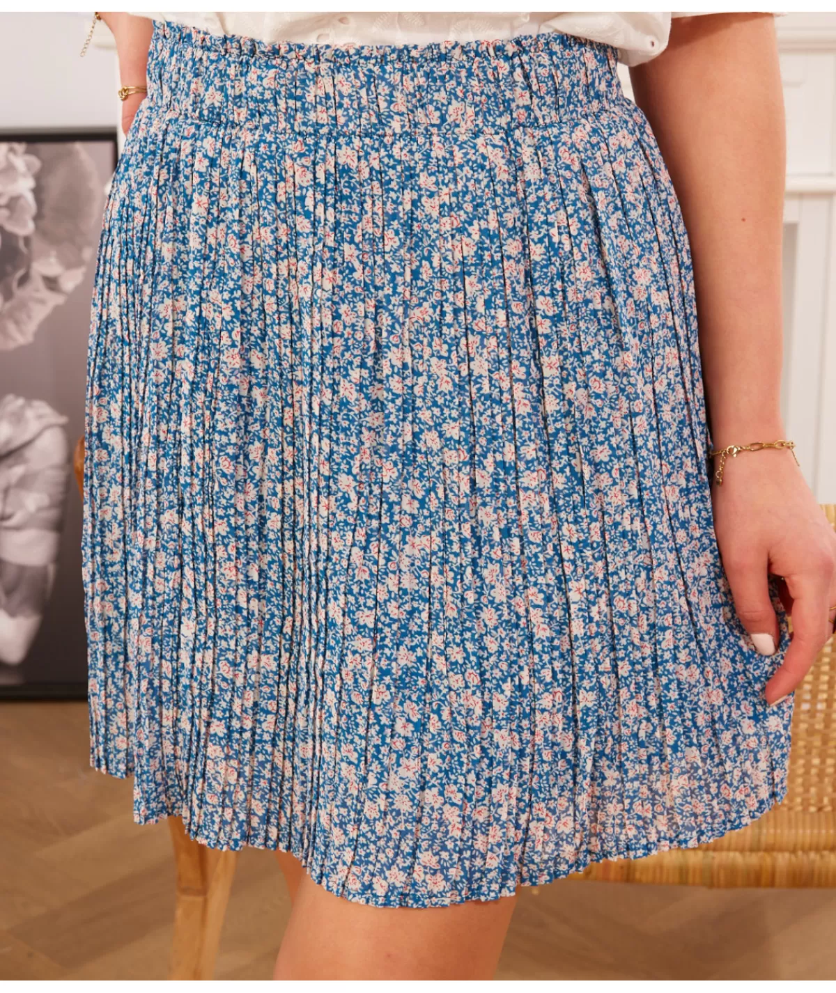 La boutique de Lilie Jupes / Shorts>JUPE DAPHNEE Bleu
