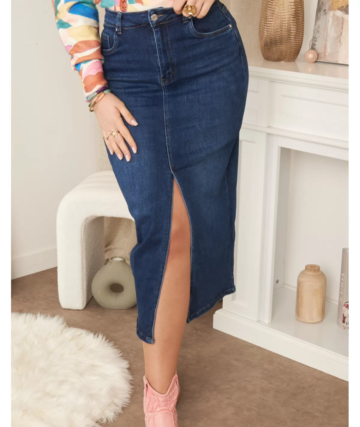 La boutique de Lilie Jupes / Shorts>JUPE EN JUSTINE Jeans