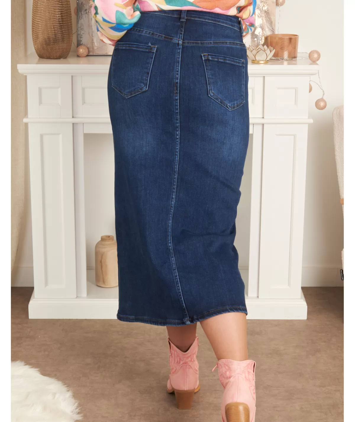 La boutique de Lilie Jupes / Shorts>JUPE EN JUSTINE Jeans