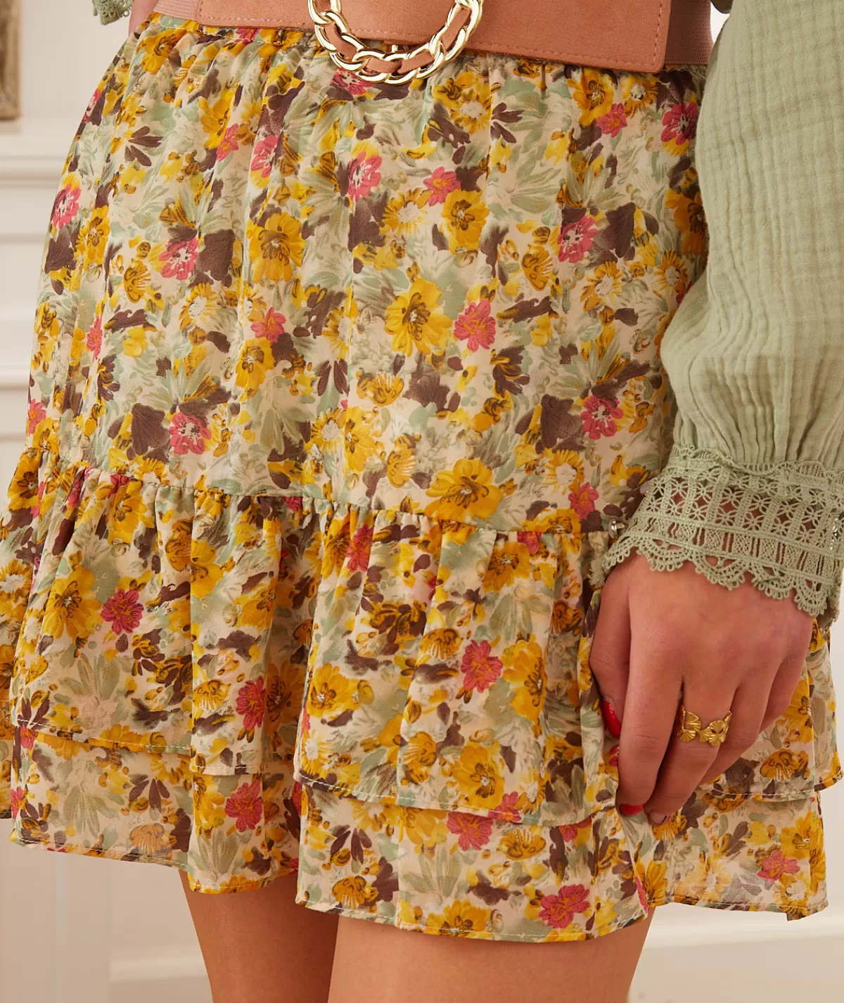La boutique de Lilie Jupes / Shorts>JUPE ESTELLE Jaune