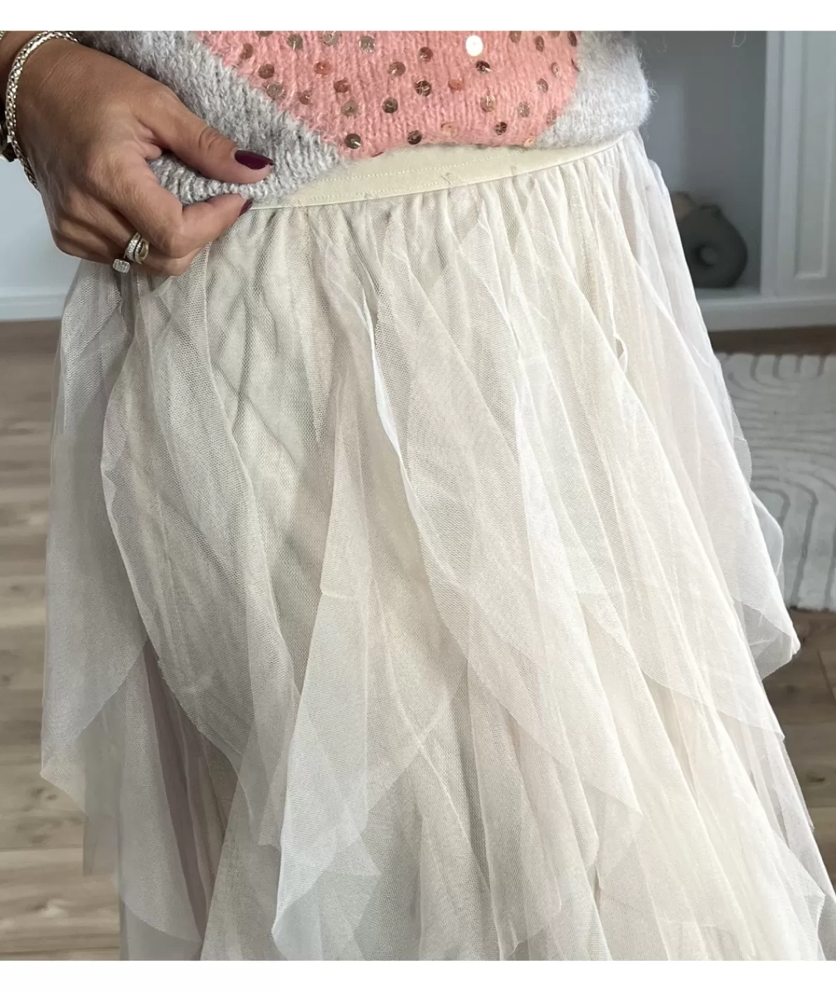 La boutique de Lilie Jupes / Shorts>JUPE ESTELLE Beige