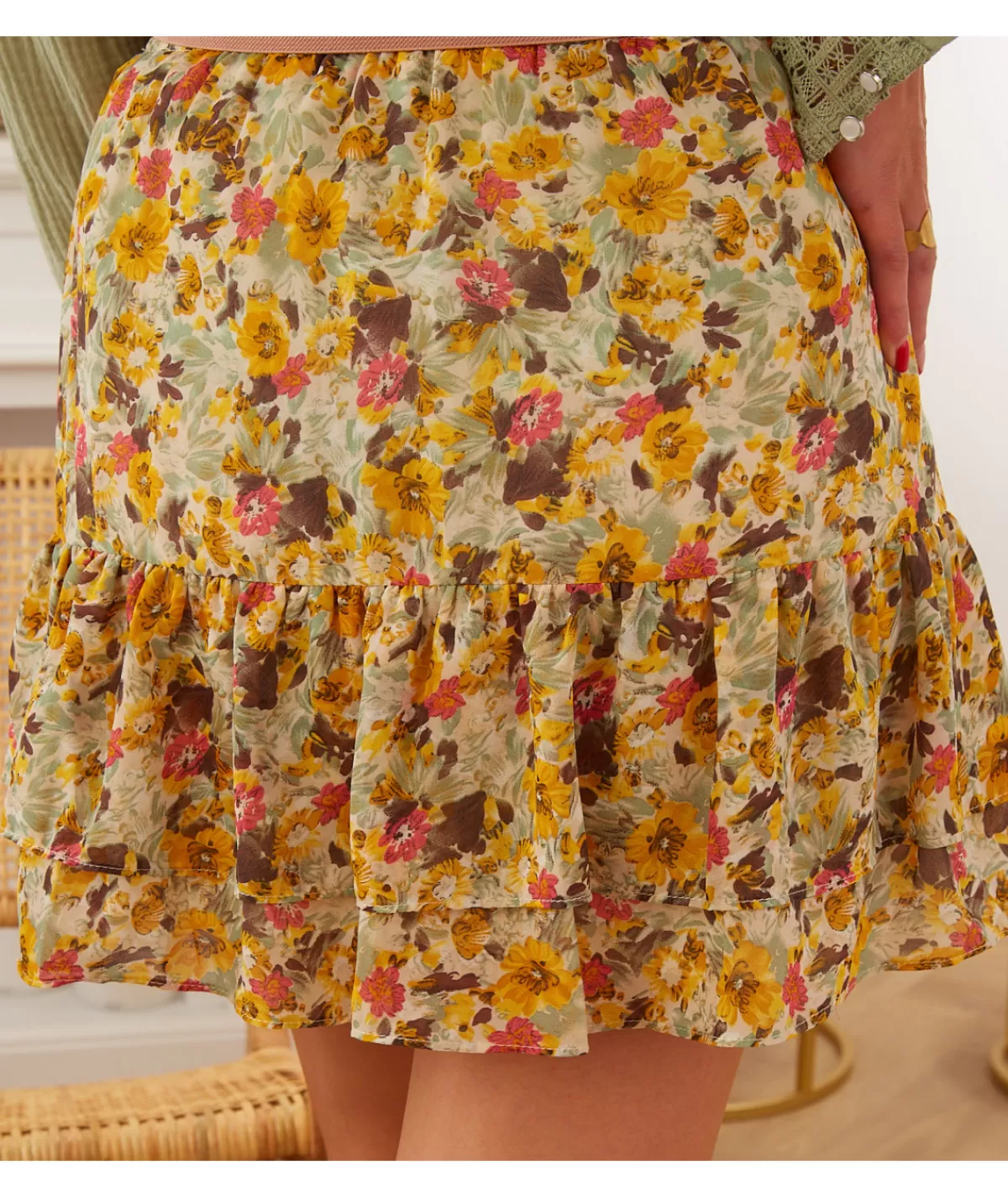 La boutique de Lilie Jupes / Shorts>JUPE ESTELLE Jaune