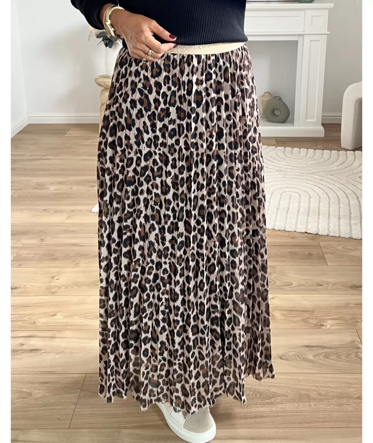 La boutique de Lilie Jupes / Shorts>JUPE GABRIELLA Taupe