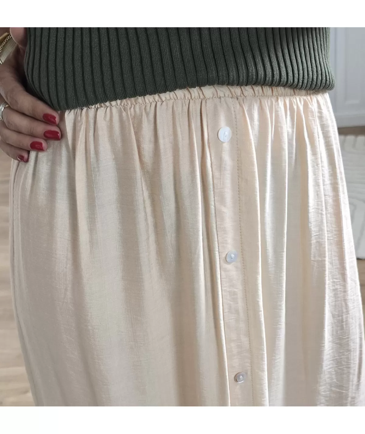 La boutique de Lilie Jupes / Shorts>JUPE JOSELYNE Beige