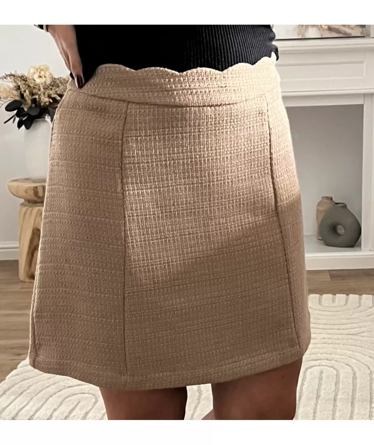La boutique de Lilie Jupes / Shorts>JUPE KARLITA Taupe