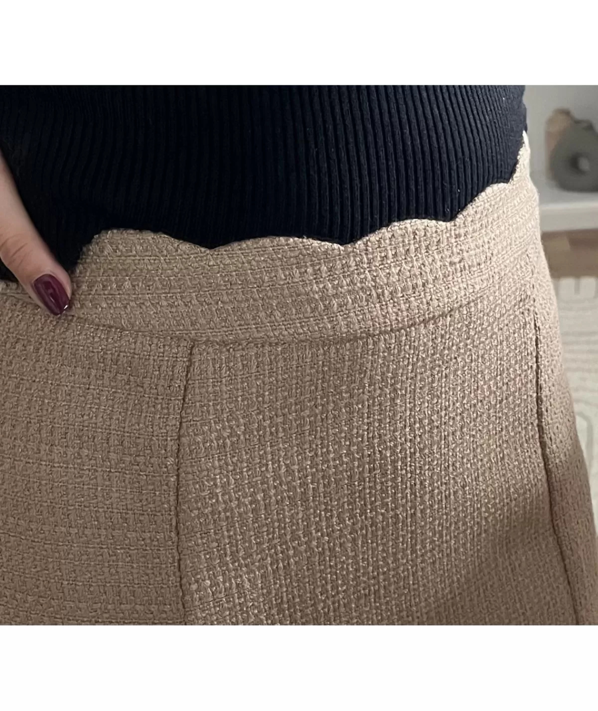 La boutique de Lilie Jupes / Shorts>JUPE KARLITA Taupe