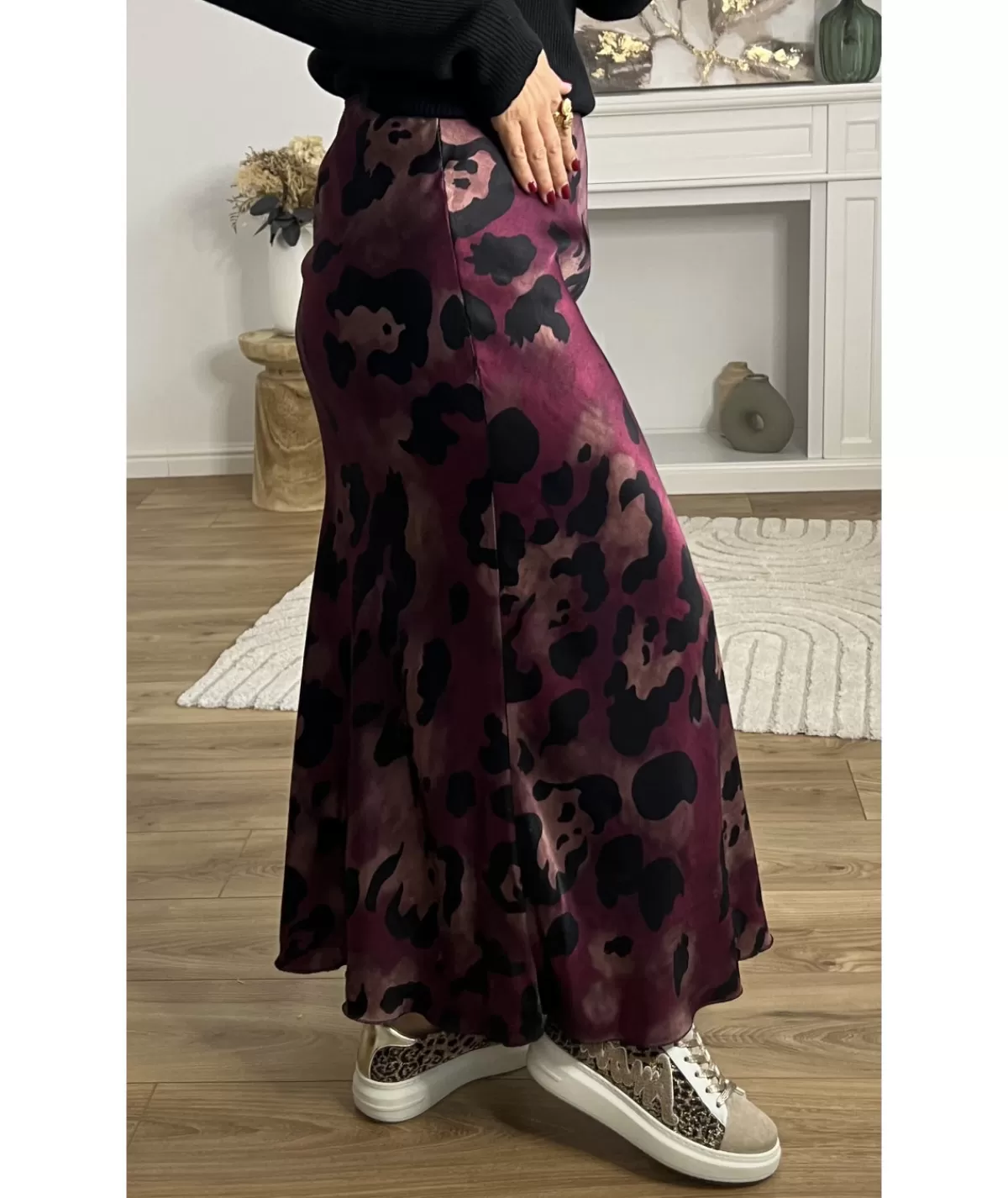 La boutique de Lilie Jupes / Shorts>JUPE LEANE Bordeaux