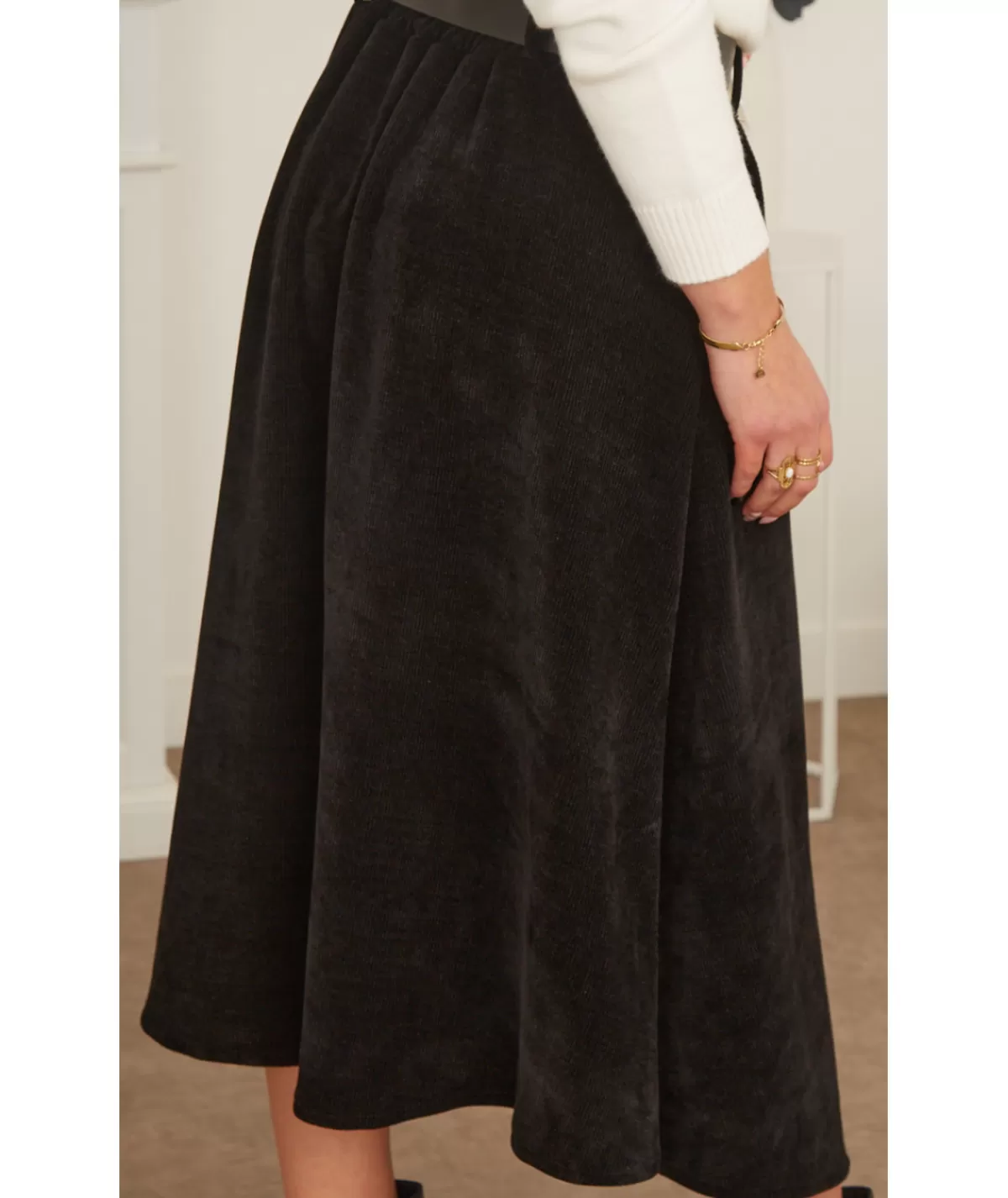 La boutique de Lilie Jupes / Shorts>JUPE NAELYS Noir