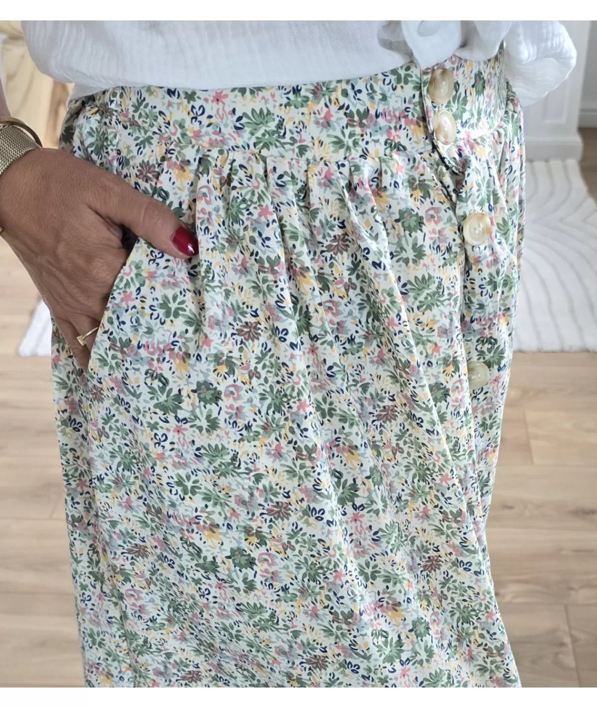 La boutique de Lilie Jupes / Shorts>JUPE NOELIE Vert