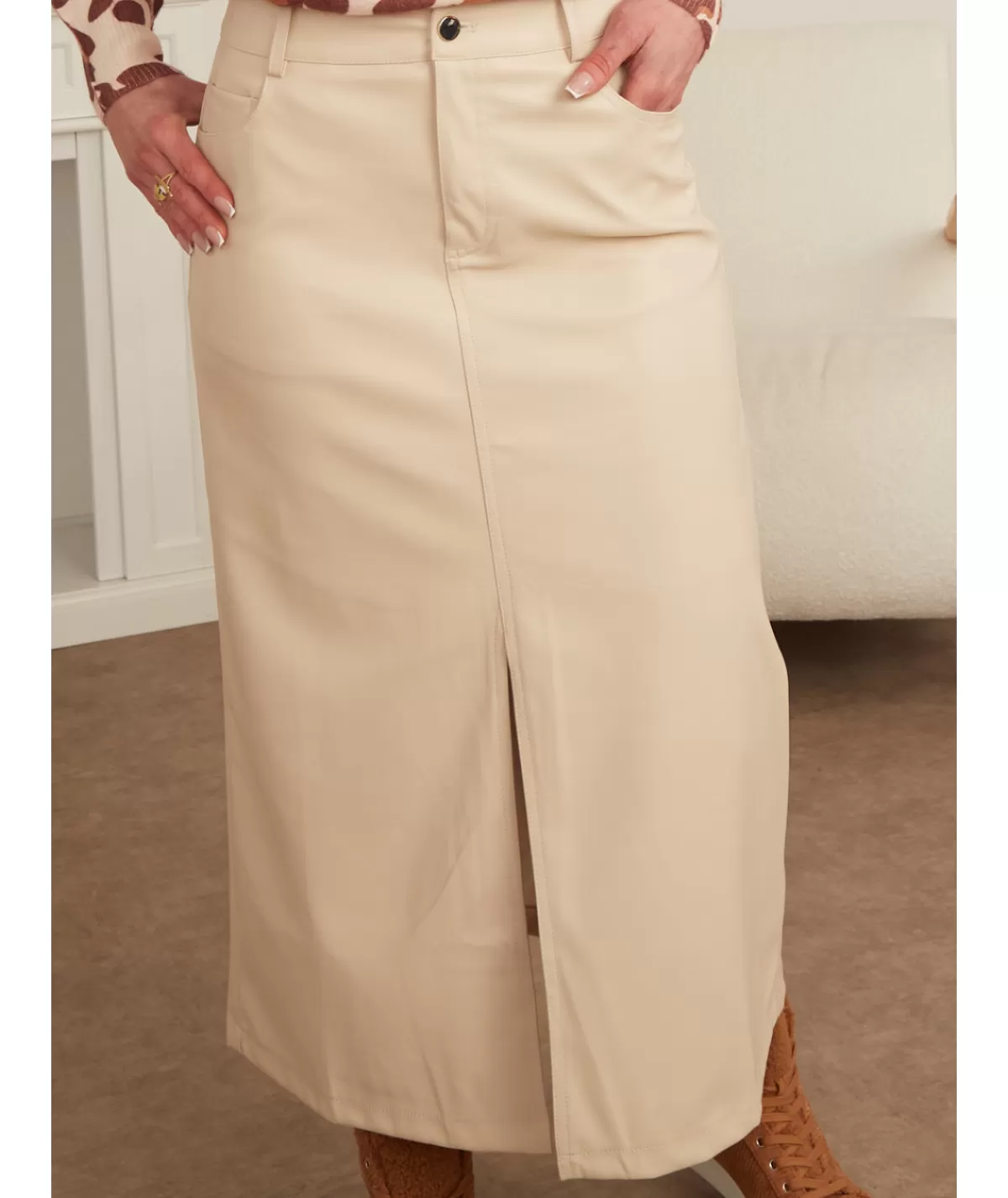 La boutique de Lilie Jupes / Shorts>JUPE OPHELIA Beige