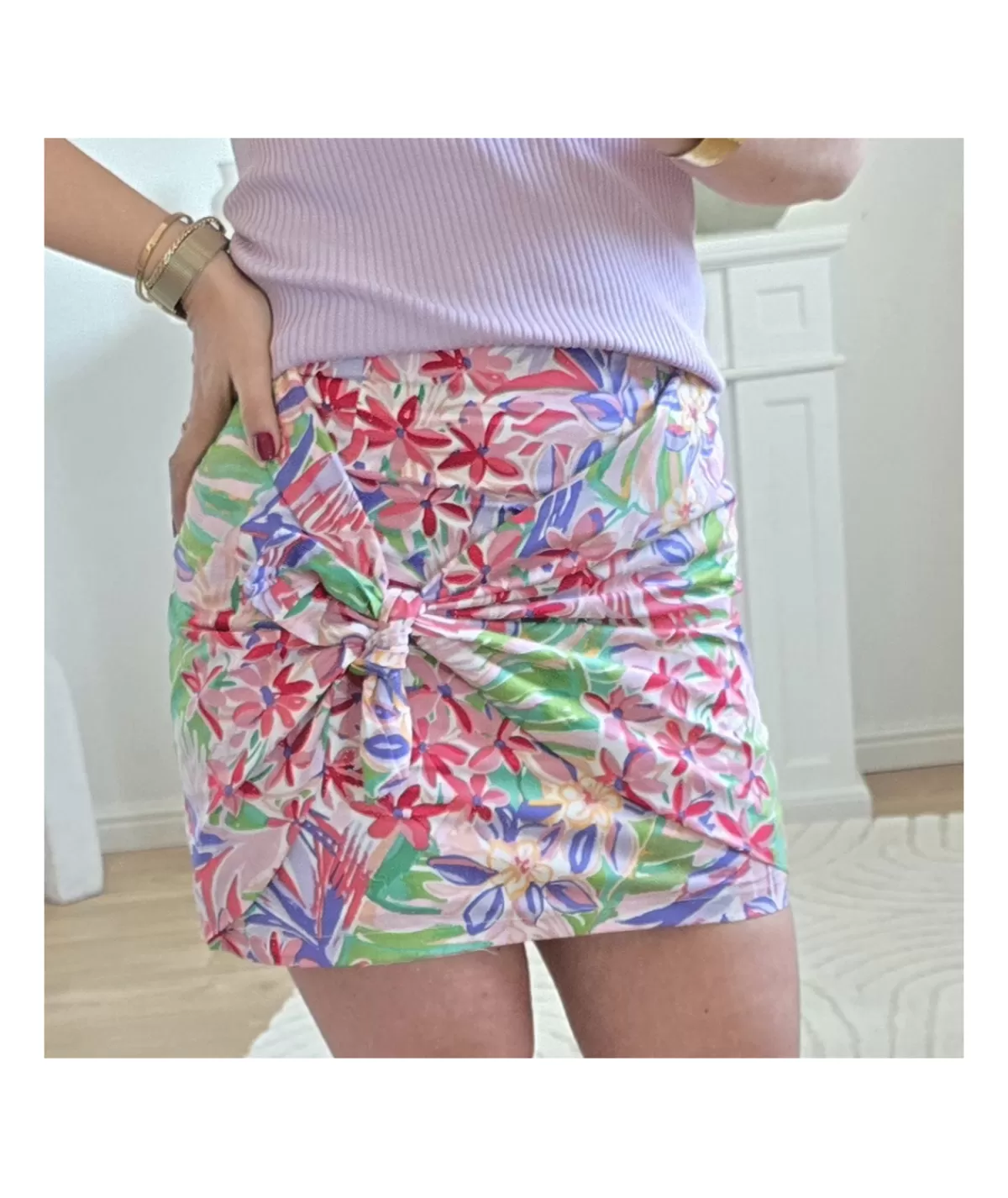 La boutique de Lilie Jupes / Shorts>JUPE PERRINE Rouge