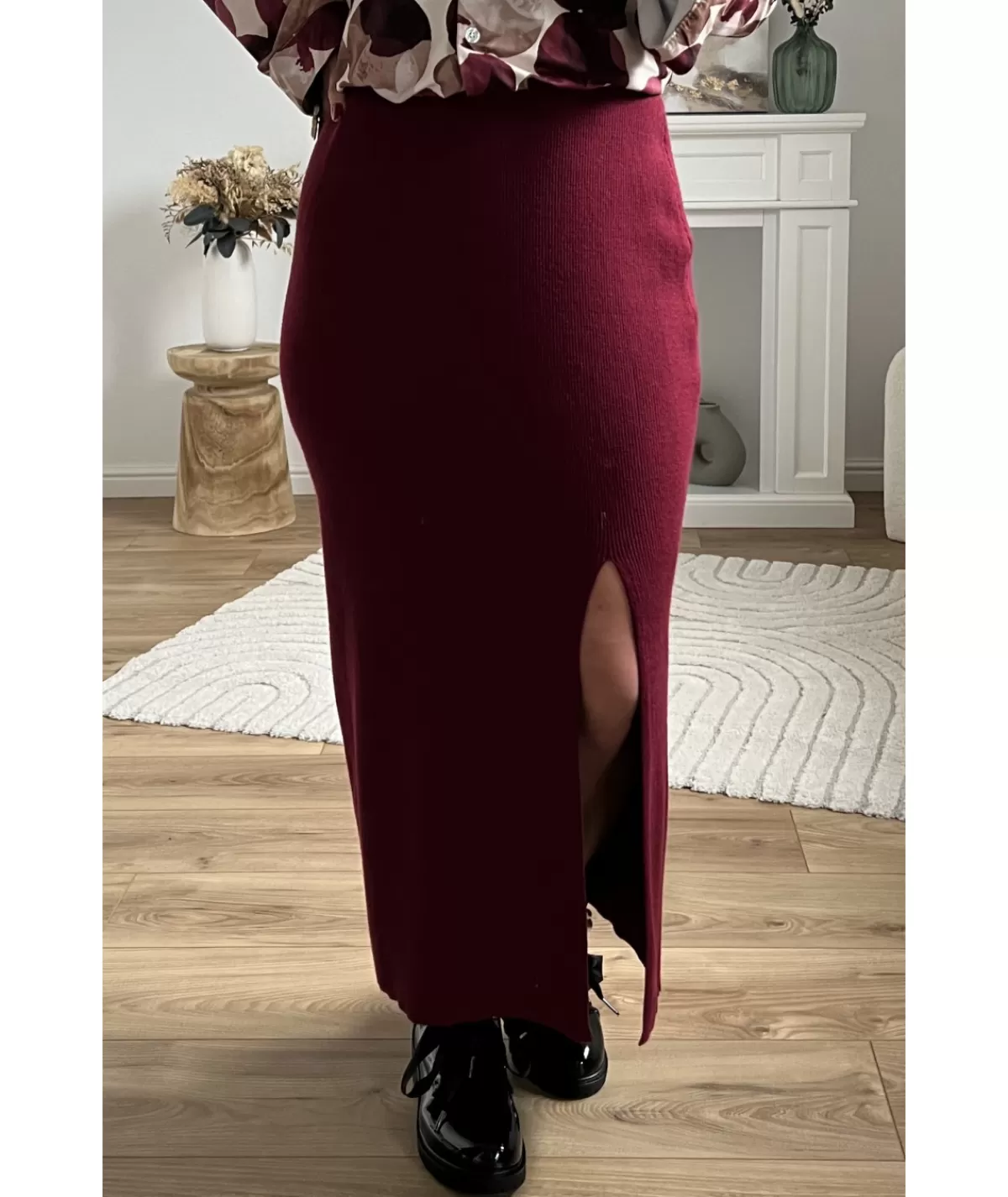 La boutique de Lilie Jupes / Shorts>JUPE SABRINA Bordeaux