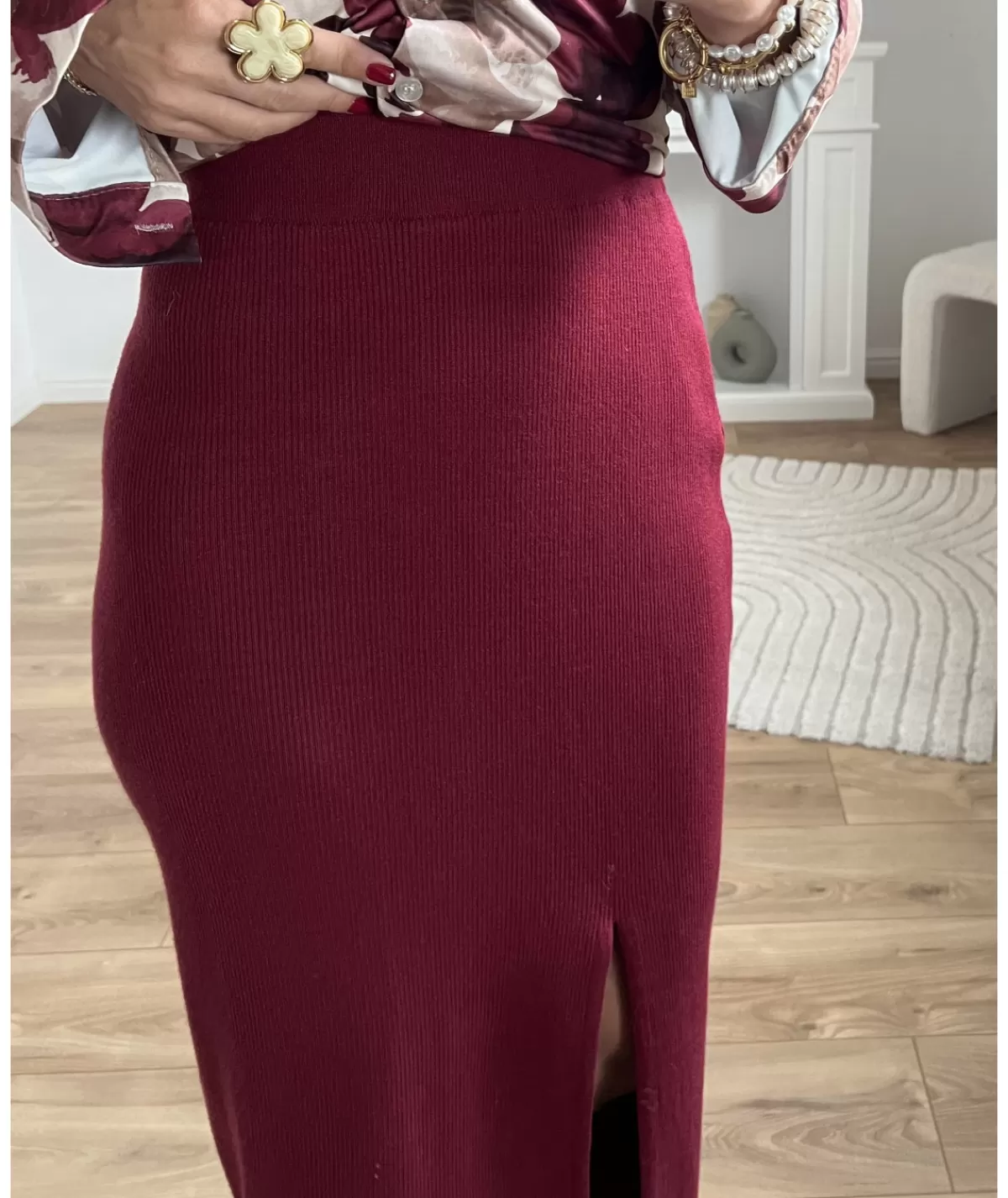 La boutique de Lilie Jupes / Shorts>JUPE SABRINA Bordeaux