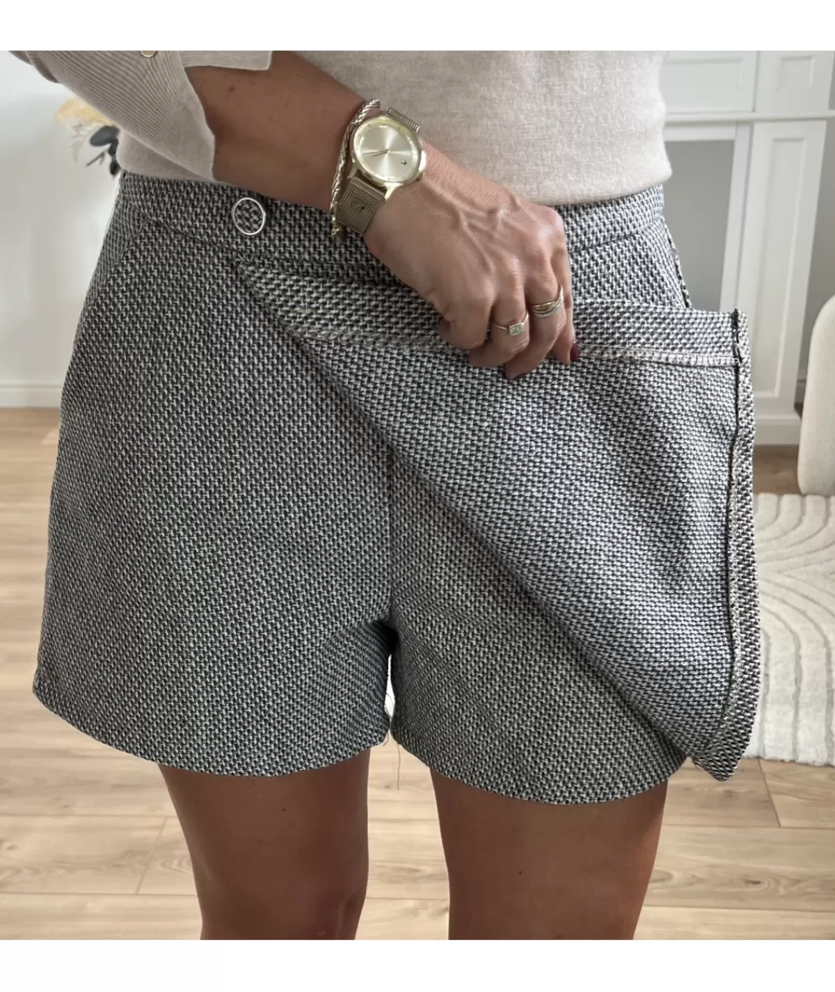 La boutique de Lilie Jupes / Shorts>JUPE SHORT ALBANE Noir