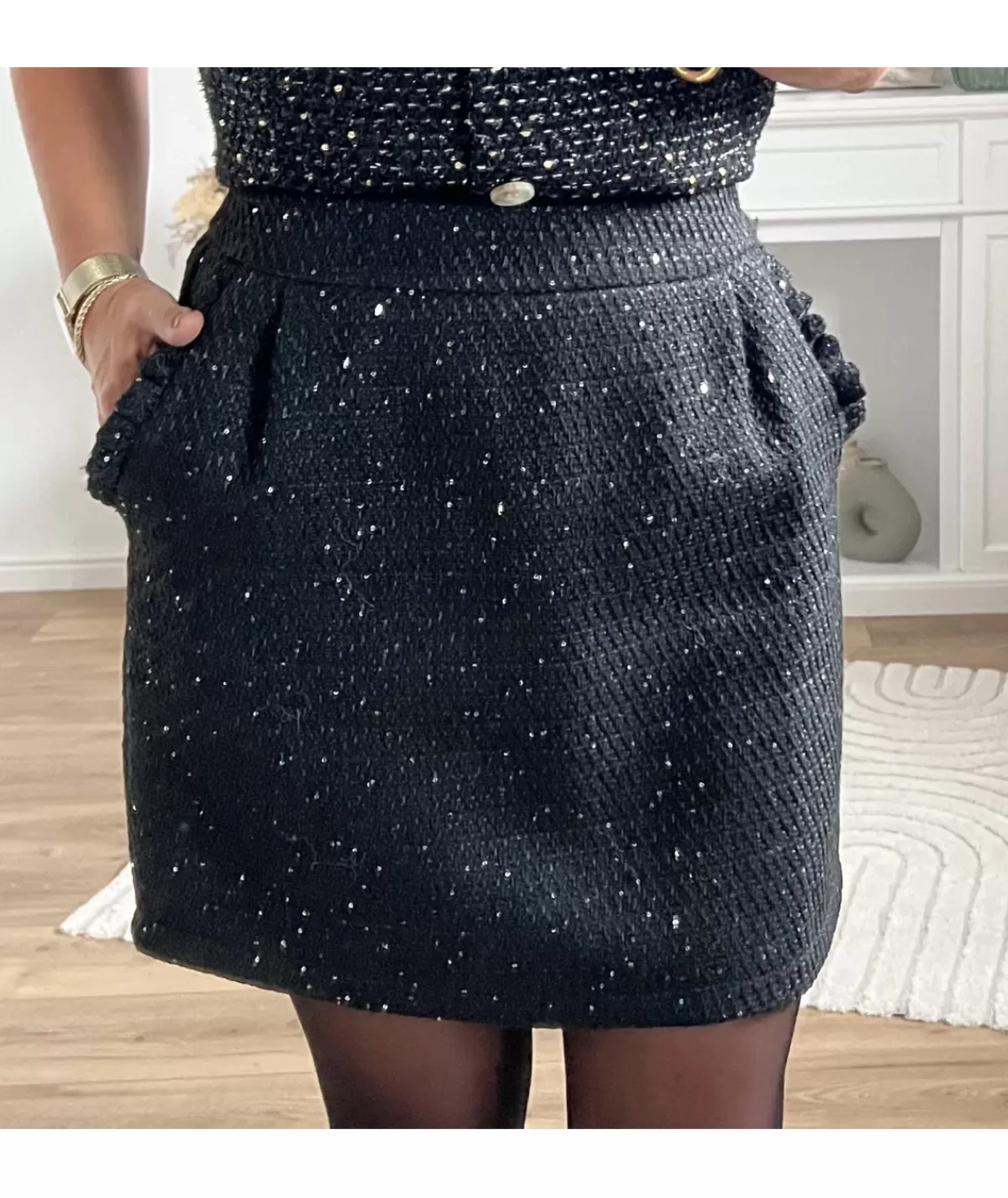 La boutique de Lilie Jupes / Shorts>JUPE VALENTIN Noir