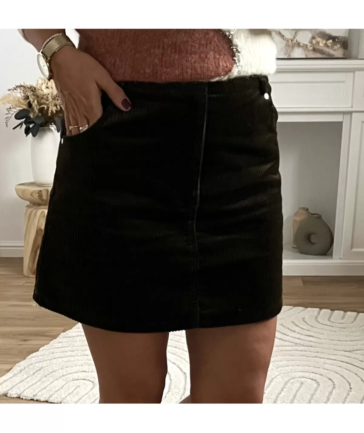 La boutique de Lilie Jupes / Shorts>JUPE YANNICK II DOUBLURE SHORT Kaki