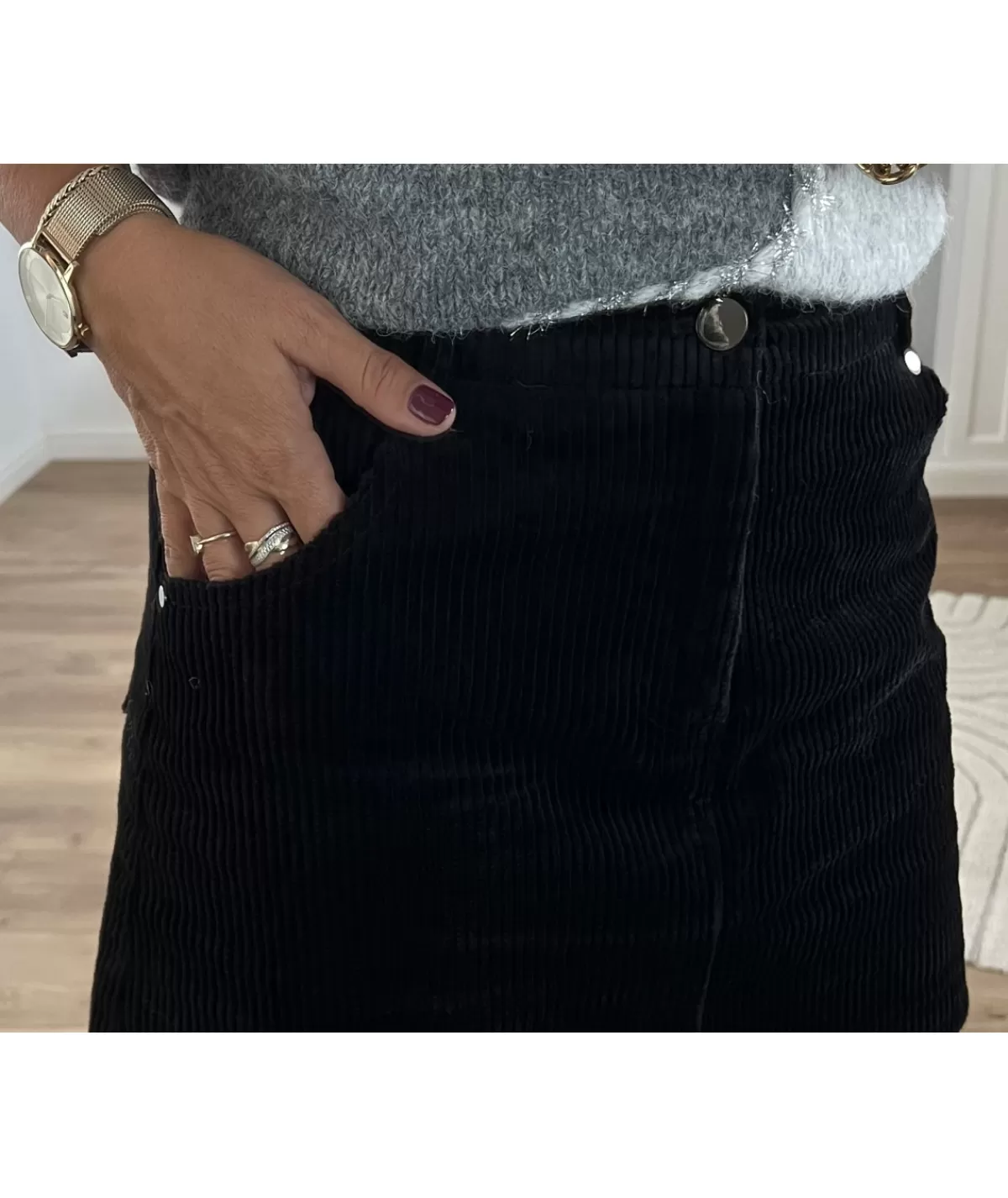 La boutique de Lilie Jupes / Shorts>JUPE YANNICK II DOUBLURE SHORT Noir
