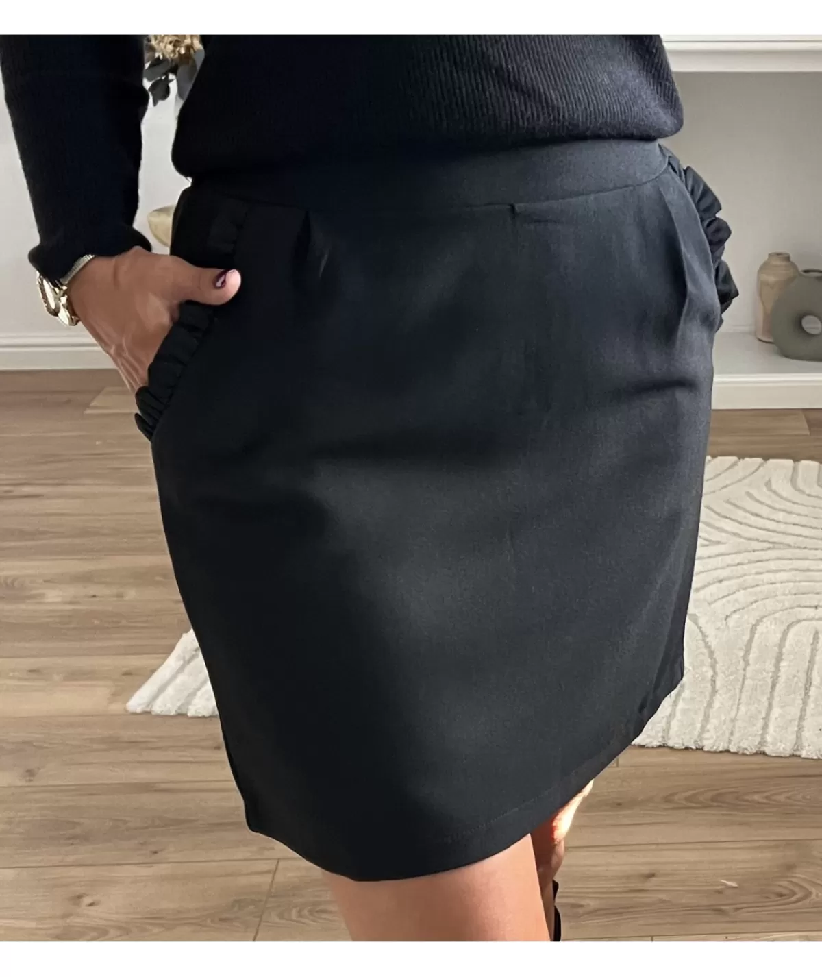La boutique de Lilie Jupes / Shorts>JUPE ZINEDINE Noir