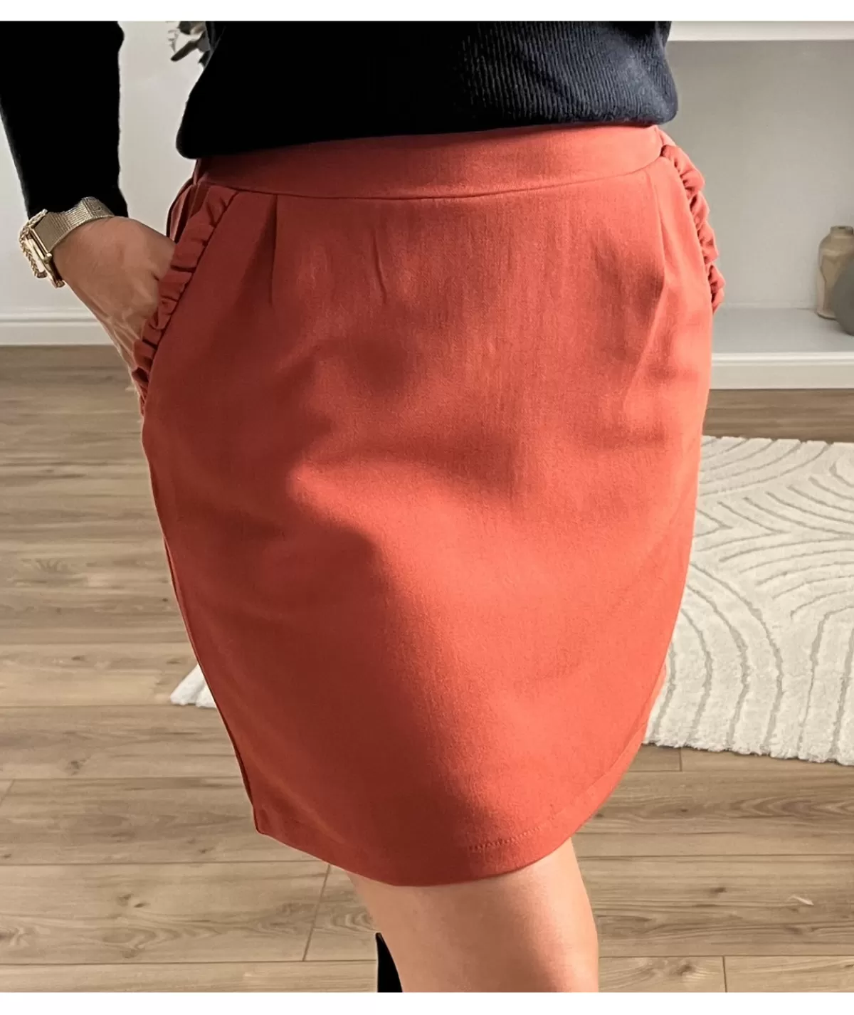 La boutique de Lilie Jupes / Shorts>JUPE ZINEDINE Rouille