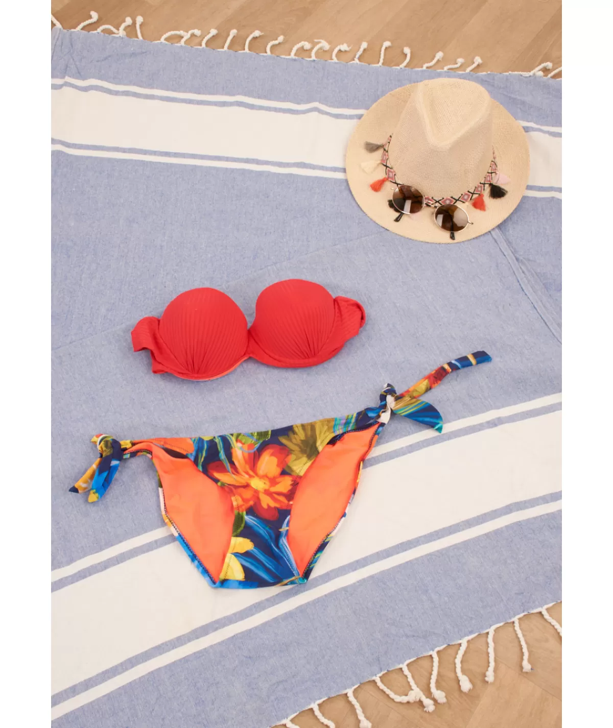 La boutique de Lilie Lingerie & Bain>MAILLOT DE BAIN CLOTHILDE 2 PIECES Rouge