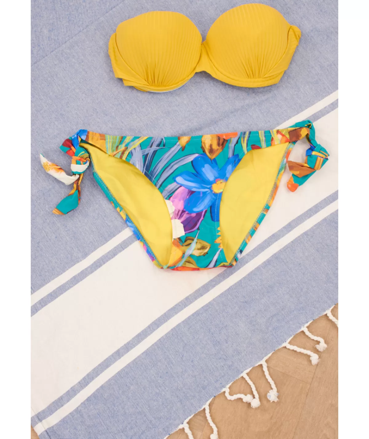 La boutique de Lilie Lingerie & Bain>MAILLOT DE BAIN CLOTHILDE 2 PIECES Moutarde