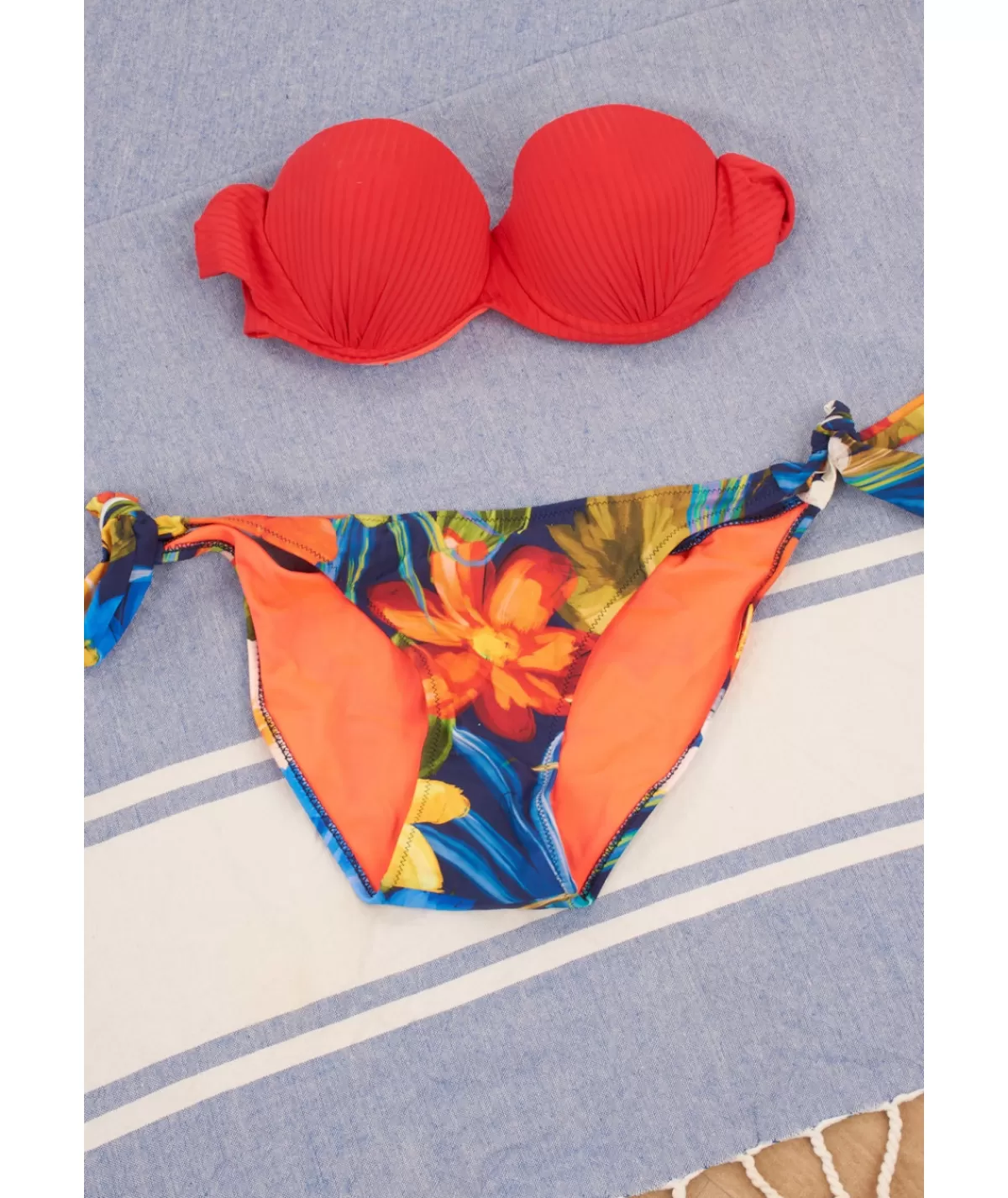 La boutique de Lilie Lingerie & Bain>MAILLOT DE BAIN CLOTHILDE 2 PIECES Rouge