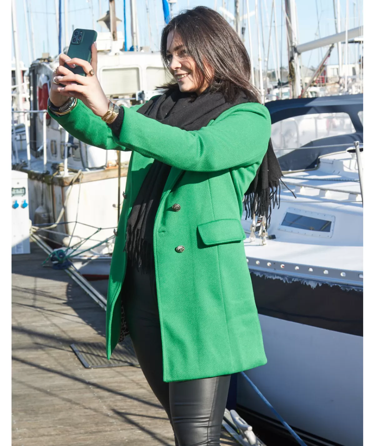 La boutique de Lilie Manteaux>MANTEAU CAPUCINE Vert