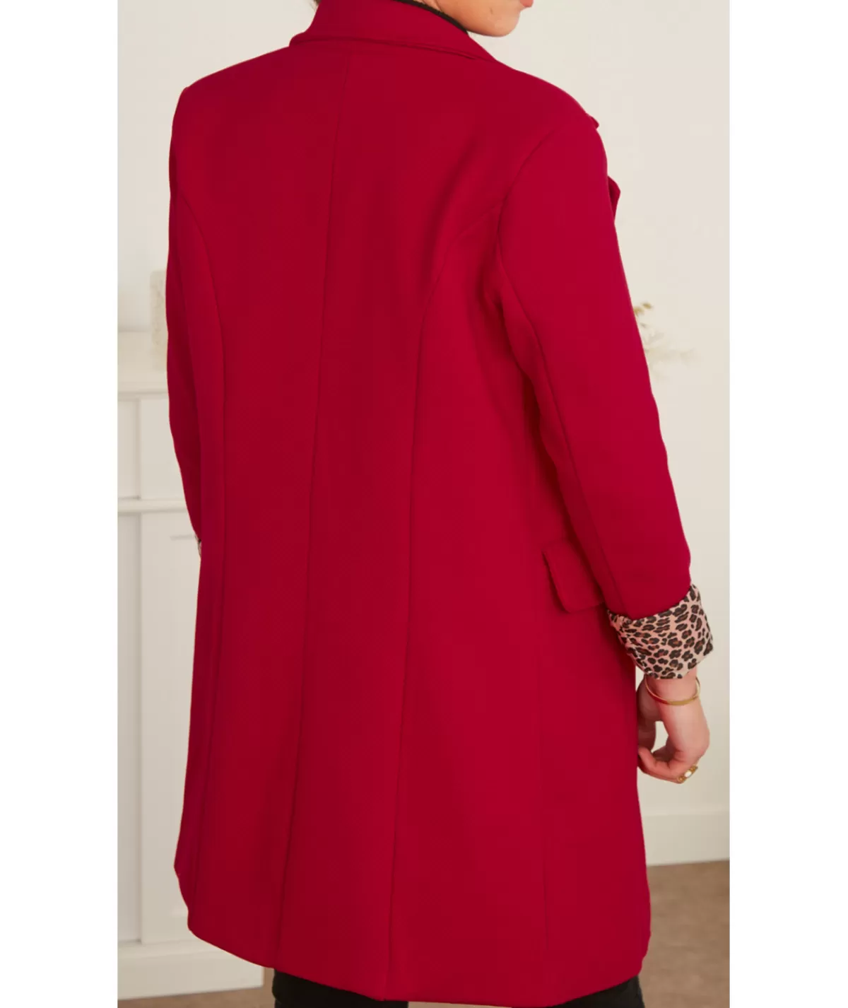 La boutique de Lilie Manteaux>MANTEAU CAPUCINE Rouge