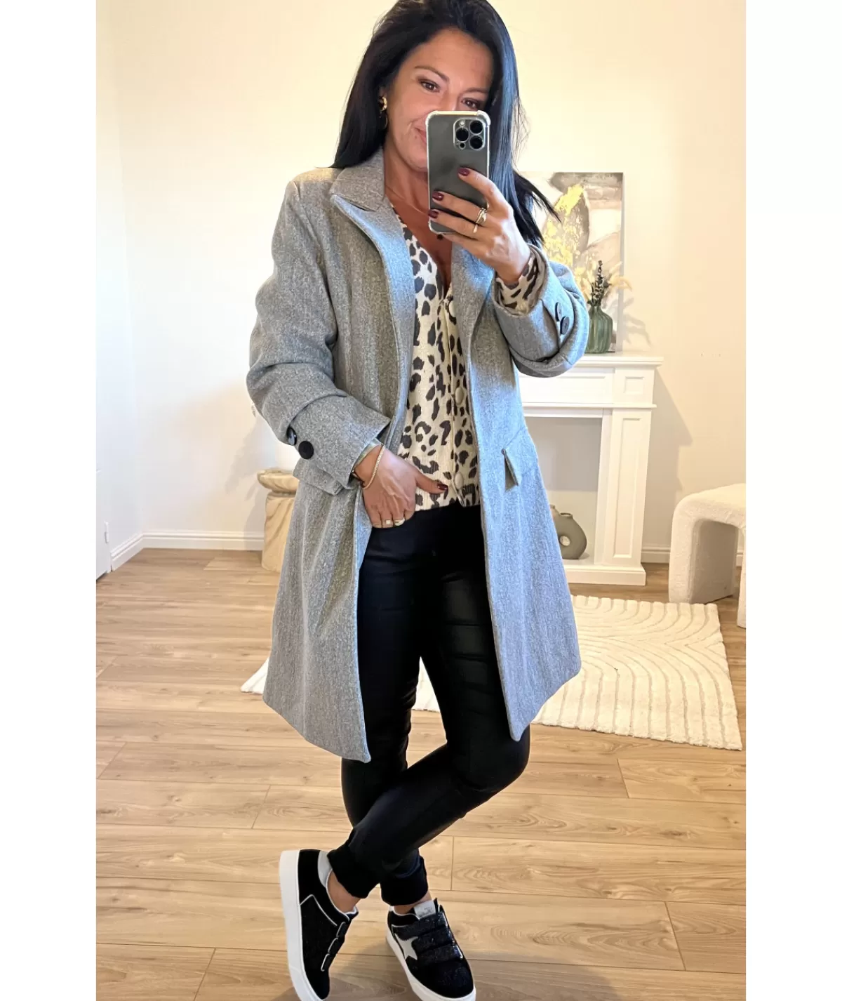 La boutique de Lilie Manteaux>MANTEAU CHARLOTTE Gris