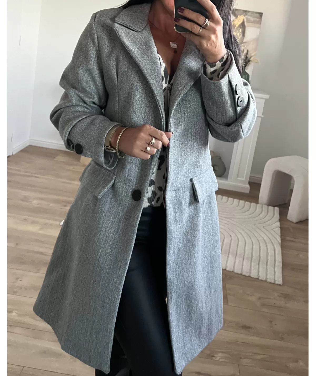 La boutique de Lilie Manteaux>MANTEAU CHARLOTTE Gris