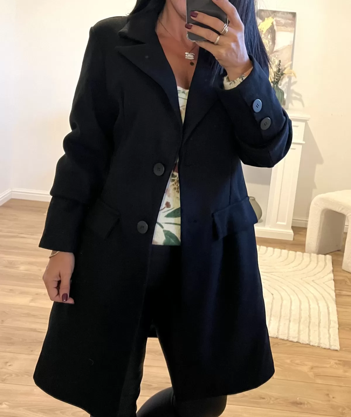 La boutique de Lilie Manteaux>MANTEAU CHARLOTTE Noir