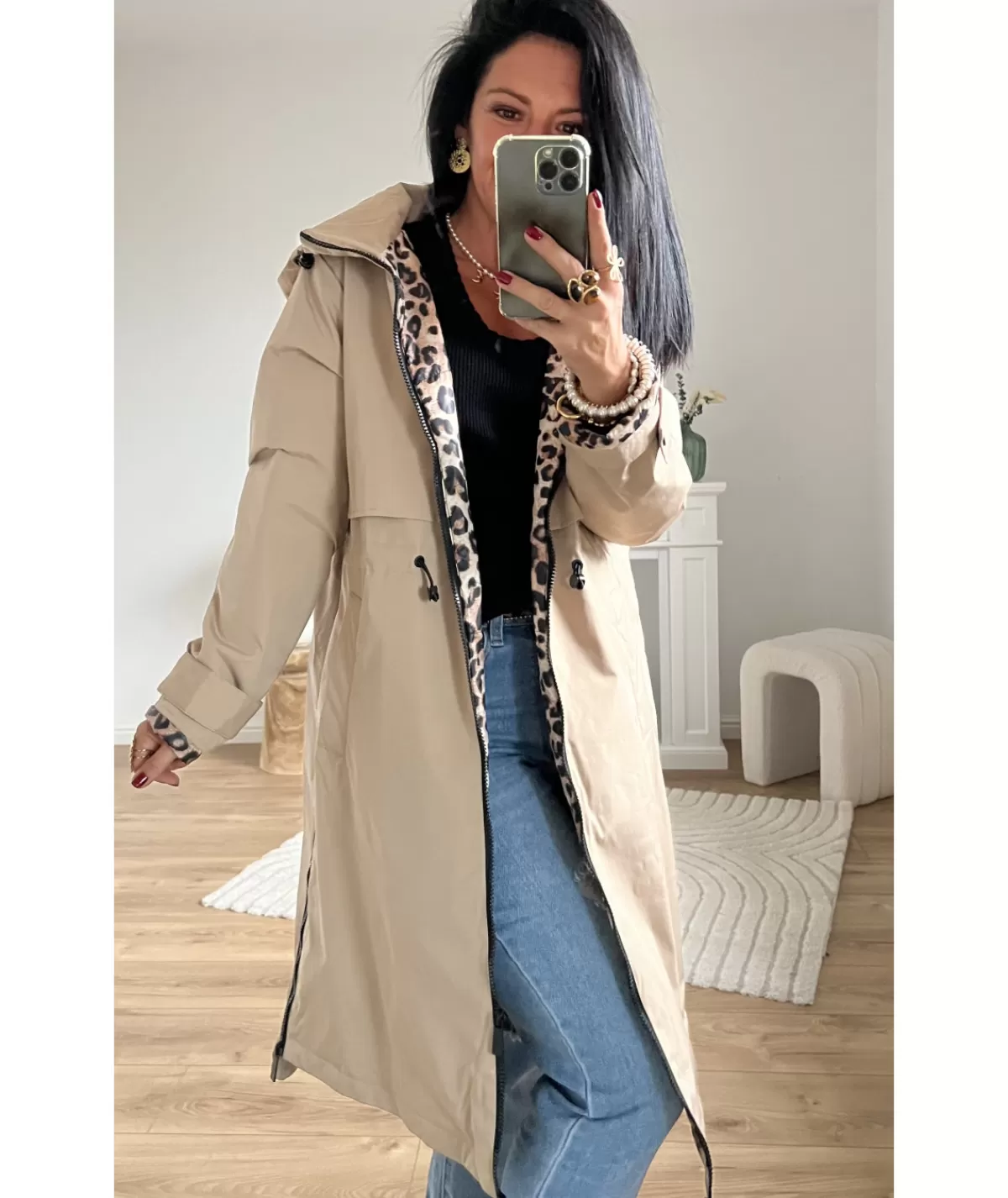 La boutique de Lilie Manteaux>MANTEAU DELPHINE LONG Beige