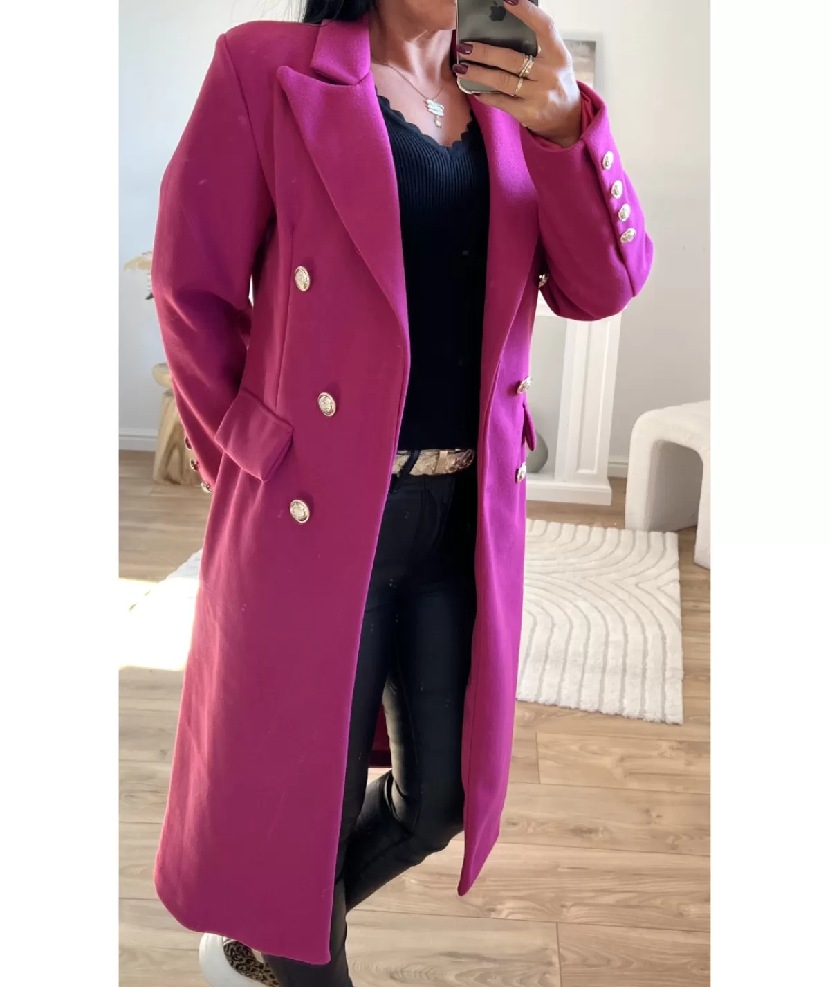 La boutique de Lilie Manteaux>MANTEAU JESSICA Fushia