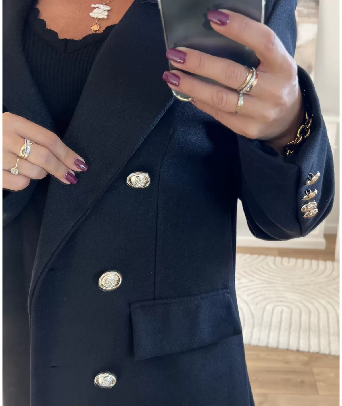La boutique de Lilie Manteaux>MANTEAU JESSICA Noir