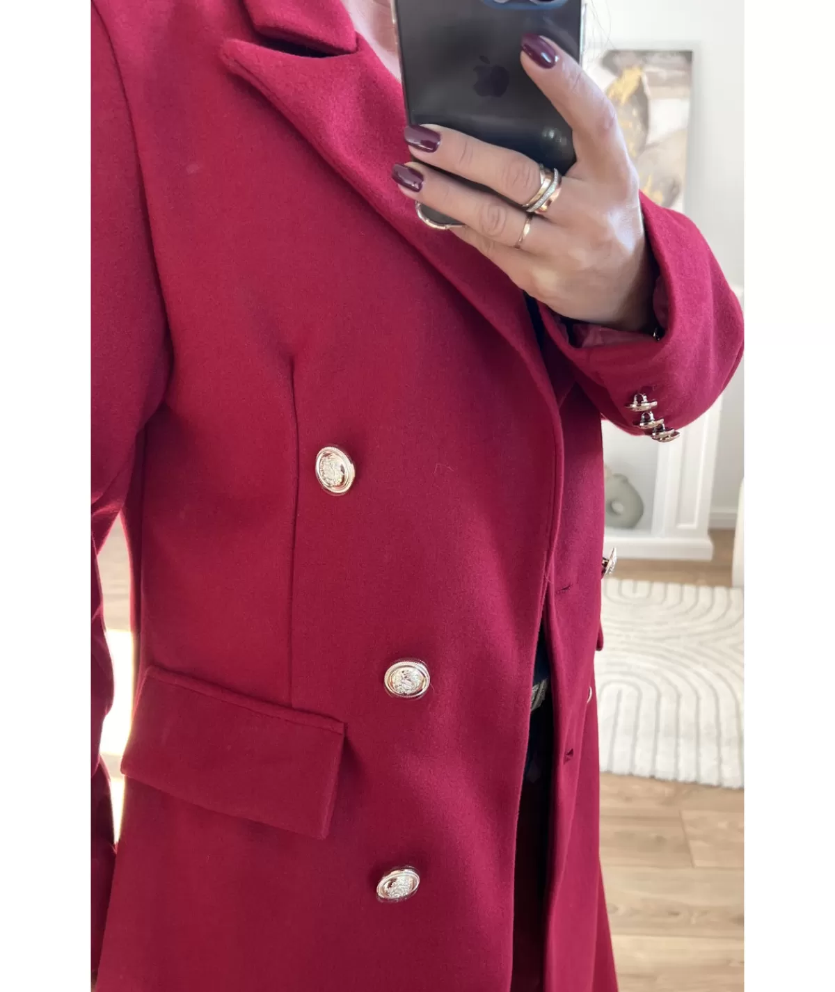 La boutique de Lilie Manteaux>MANTEAU JESSICA Rouge