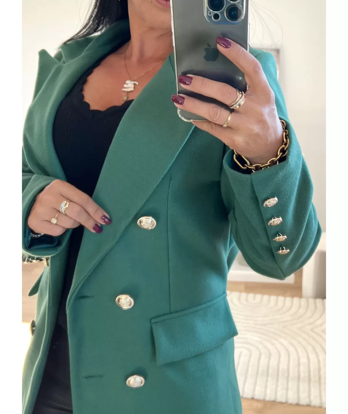 La boutique de Lilie Manteaux>MANTEAU JESSICA Vertsapin